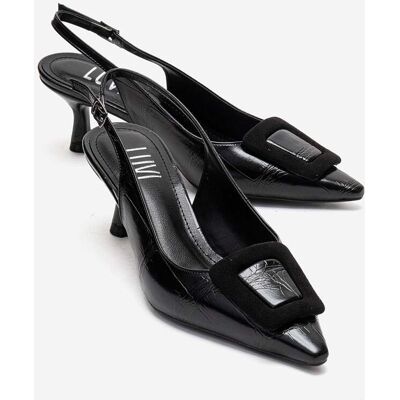 Prologue Dublin Schnallen-Stiletto-Pumps Schwarz US 39 Prologue Dublin Schnallen-Stiletto-Pumps Schwarz US 39