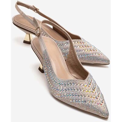 Prologue Royale Verzierter Kitten-Heel-Pumps Beige EU 37 Prologue Royale Verzierter Kitten-Heel-Pumps Beige EU 37