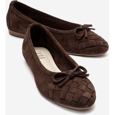 Forever & Always Nopos Leder Cap-Toe Ballerina Braun EU 38 Forever & Always Nopos Leder Cap-Toe Ballerina Braun EU 38