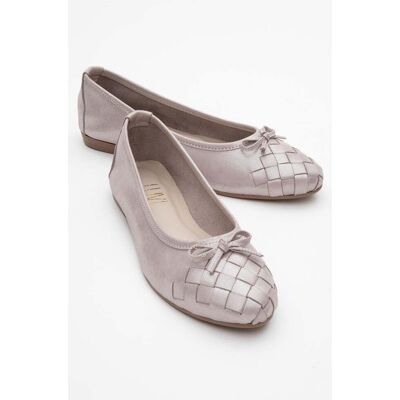 Forever & Always Nopos Leder Cap-Toe Ballerina Beige EU 36 Forever & Always Nopos Leder Cap-Toe Ballerina Beige EU 36