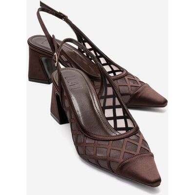 Prologue Alveron Blockabsatz Mesh Pumps Braun EU 37 Prologue Alveron Blockabsatz Mesh Pumps Braun EU 37
