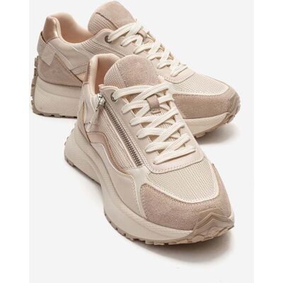 Prologue Rocca Zip Sneaker Beige US 39 Prologue Rocca Zip Sneaker Beige US 39