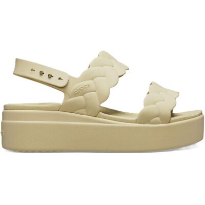 Damen Crocs Brklyn Wvn Upr in Chai Creme EU 37 / UK 4 Damen Crocs Brklyn Wvn Upr in Chai Creme EU 37 / UK 4