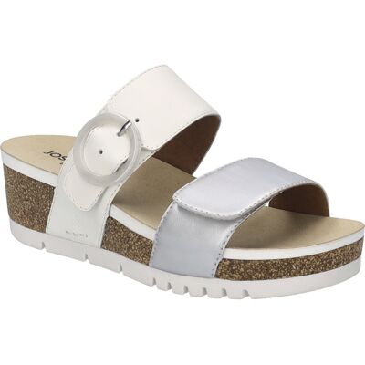JOSEF SEIBEL Damen Sandale Quinn 14 in silber-kombi Silber EU 38 JOSEF SEIBEL Damen Sandale Quinn 14 in silber-kombi Silber EU 38