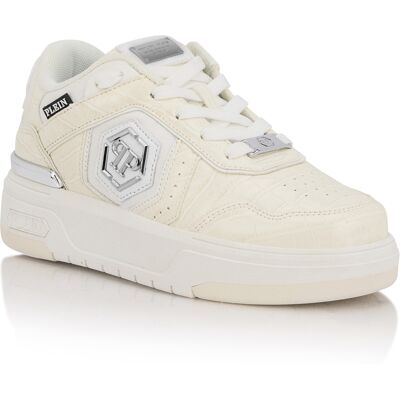 Philipp Plein Low-Top Sneakers Sk8R Plein Cocco Weiß EU47 Philipp Plein Low-Top Sneakers Sk8R Plein Cocco Weiß EU47