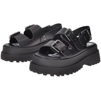 Buffalo Pluto Ari Damen schwarze Sandalen Schwarz EU 38 / UK 5 Buffalo Pluto Ari Damen schwarze Sandalen Schwarz EU 38 / UK 5