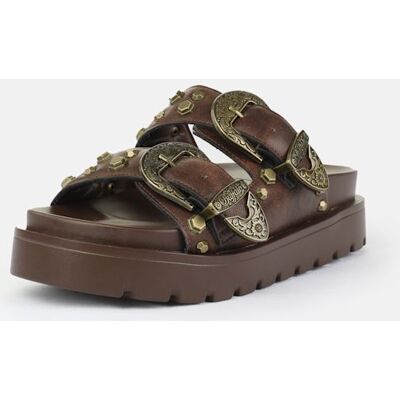 Buffalo Raya Ari West Leder Damen Braun Sandalen Braun EU 40 / UK 6,5 Buffalo Raya Ari West Leder Damen Braun Sandalen Braun EU 40 / UK 6,5