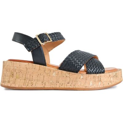 Sole Ldn Briana Flatform-Sandalen Schwarz EU 38 / UK 5 Sole Ldn Briana Flatform-Sandalen Schwarz EU 38 / UK 5