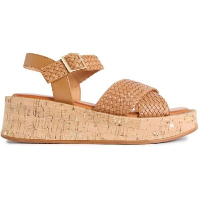 Sole Ldn Briana Flatform Sandalen Bräunen EU 39/UK 6 Sole Ldn Briana Flatform Sandalen Bräunen EU 39/UK 6
