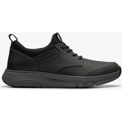 Clarks Motion Trek EZ Schwarze Leder-Sneaker Schwarz EU 44 / UK 9.5 Clarks Motion Trek EZ Schwarze Leder-Sneaker Schwarz EU 44 / UK 9.5