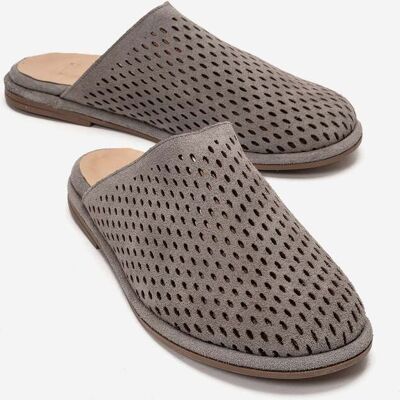 Forever & Always Melara Leder Slipper Mule Grau EU 38 Forever & Always Melara Leder Slipper Mule Grau EU 38