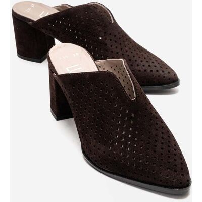 Forever & Always Toen Leder Blockabsatz Pantolette Braun EU40 Forever & Always Toen Leder Blockabsatz Pantolette Braun EU40