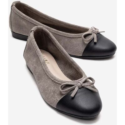 Forever & Always Boleo Leder-Ballerina Grau US 39 Forever & Always Boleo Leder-Ballerina Grau US 39