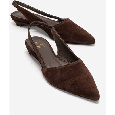 Forever & Always Berlina Leder-Slingback-Pumps Braun EU40 Forever & Always Berlina Leder-Slingback-Pumps Braun EU40