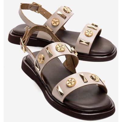 Forever & Always Libera Leder-Sandale Beige US 39 Forever & Always Libera Leder-Sandale Beige US 39