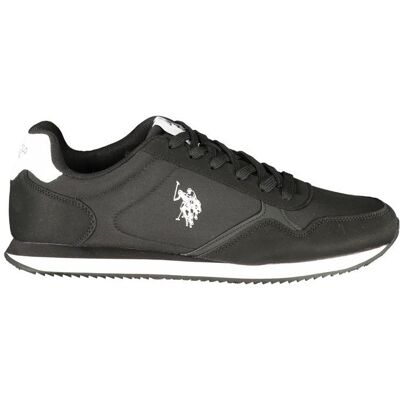 U.S. POLO ASSN. Schwarzer Polyurethan Herren Sneaker Schwarz EU44 U.S. POLO ASSN. Schwarzer Polyurethan Herren Sneaker Schwarz EU44