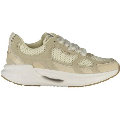 Twinset Beige Stoff Damen Sneakers Beige US 39 Twinset Beige Stoff Damen Sneakers Beige US 39