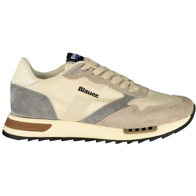 Blauer Beiger Polyester Herren Sneaker Beige EU46 Blauer Beiger Polyester Herren Sneaker Beige EU46