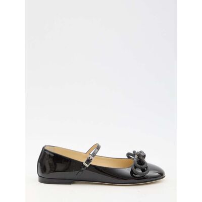 Mach & Mach Doppelte Schleifen-Ballerinas Schwarz EU 38 Mach & Mach Doppelte Schleifen-Ballerinas Schwarz EU 38