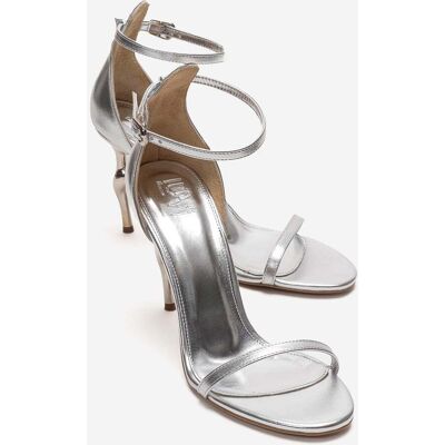 Prologue Yelena Pumps mit Knöchelriemen und Stilettoabsatz Silber EU 36 Prologue Yelena Pumps mit Knöchelriemen und Stilettoabsatz Silber EU 36
