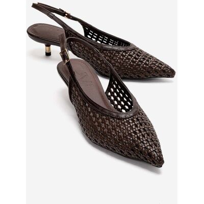 Prologue Orelis Kitten-Heel-Pumps Dunkelbraun EU 36 Prologue Orelis Kitten-Heel-Pumps Dunkelbraun EU 36