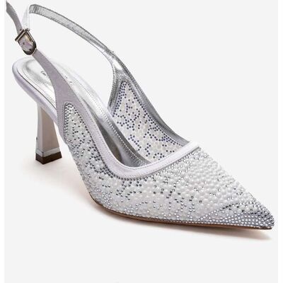 Prologue Frea Slingback-Stiletto-Pumps Silber US 39 Prologue Frea Slingback-Stiletto-Pumps Silber US 39