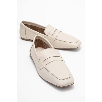 Forever & Always Morne Leder Loafer Damen Ekru US 39 Forever & Always Morne Leder Loafer Damen Ekru US 39