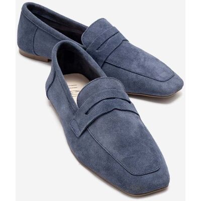 Forever & Always Morne Leder Loafer Damen Indigo Blau EU 38 Forever & Always Morne Leder Loafer Damen Indigo Blau EU 38