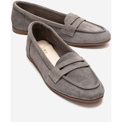 Forever & Always Dorothy Leder Loafer Hellgrau EU 38 Forever & Always Dorothy Leder Loafer Hellgrau EU 38