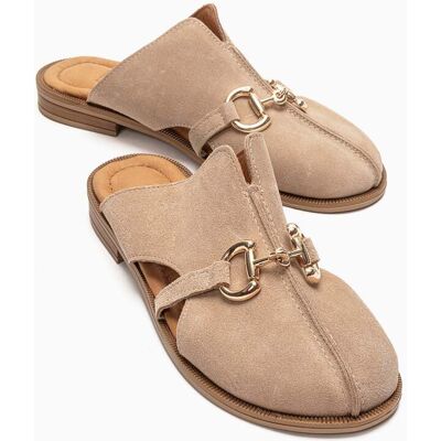 Forever & Always Favor Leather Mules (Damen) Ekru US 39 Forever & Always Favor Leather Mules (Damen) Ekru US 39