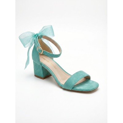 Forever & Always Rochelle Elfenbein Bridal Sandalen with Ribbon Türkis US 39 Forever & Always Rochelle Elfenbein Bridal Sandalen with Ribbon Türkis US 39