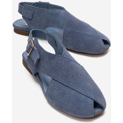 Forever & Always Monaro Leder Sandale Indigo Blau US 39 Forever & Always Monaro Leder Sandale Indigo Blau US 39