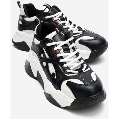 Prologue Loretta Plateau Turnschuhe Schwarz-Weiss EU40 Prologue Loretta Plateau Turnschuhe Schwarz-Weiss EU40