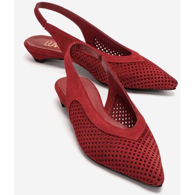 Forever & Always Lieve Leder-Slingback-Pumps (Damen) Rot EU 37 Forever & Always Lieve Leder-Slingback-Pumps (Damen) Rot EU 37