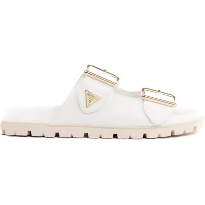 Guess Damen-Sandalen mit charakteristischer Silhouette Weiß EU 37 Guess Damen-Sandalen mit charakteristischer Silhouette Weiß EU 37