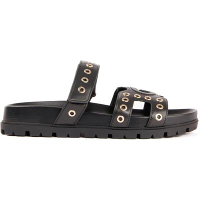 Guess Damen-Sandalen mit charakteristischer Silhouette Schwarz EU 38 Guess Damen-Sandalen mit charakteristischer Silhouette Schwarz EU 38