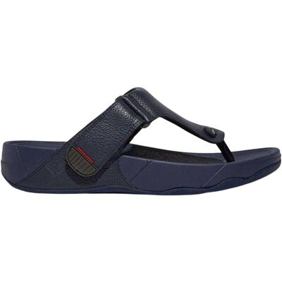 FitFlop - Sandalen für Herren, Leder, Zehentrenner, Flach (Marine) Marine EU 42 / UK 8 FitFlop - Sandalen für Herren, Leder, Zehentrenner, Flach (Marine) Marine EU 42 / UK 8