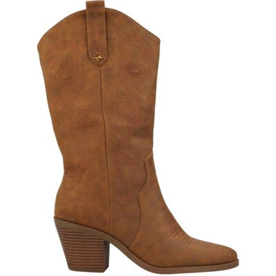 Rocket Dog - Cowboystiefel für Damen, Wadenmitte (Walnussbraun) Rot EU 37 / UK 4 Rocket Dog - Cowboystiefel für Damen, Wadenmitte (Walnussbraun) Rot EU 37 / UK 4