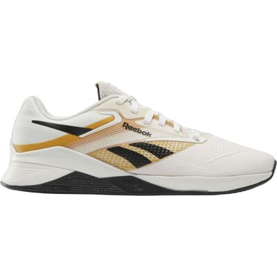 Reebok - "Nano X4" Sneaker für Herren, Flach (Kreide/Schwarz/Retro Blau) Gold/Grau EU 37,5 / UK 4,5 Reebok - "Nano X4" Sneaker für Herren, Flach (Kreide/Schwarz/Retro Blau) Gold/Grau EU 37,5 / UK 4,5