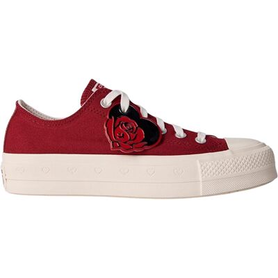 Converse - "Chuck Taylor" Schuhe mit Plattform-Sohlen für Damen, Canvas (Rot) Rot EU 38 / UK 5 Converse - "Chuck Taylor" Schuhe mit Plattform-Sohlen für Damen, Canvas (Rot) Rot EU 38 / UK 5