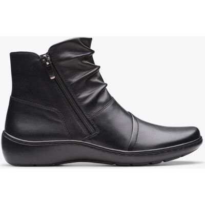 Clarks Cora Pace Black Leather Boots Schwarz 37,5 EU/IT Clarks Cora Pace Black Leather Boots Schwarz 37,5 EU/IT