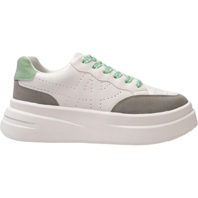 Kappa - "Ari" Sneaker für Damen, Plattform-Absatz (Weiß/Grau) Weiß EU 38 / UK 5 Kappa - "Ari" Sneaker für Damen, Plattform-Absatz (Weiß/Grau) Weiß EU 38 / UK 5