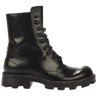 Diesel - "Hammer" Springerstiefel für Damen, Leder, Zum Schnüren (Schwarz) Schwarz EU 35 / UK 2,5 Diesel - "Hammer" Springerstiefel für Damen, Leder, Zum Schnüren (Schwarz) Schwarz EU 35 / UK 2,5