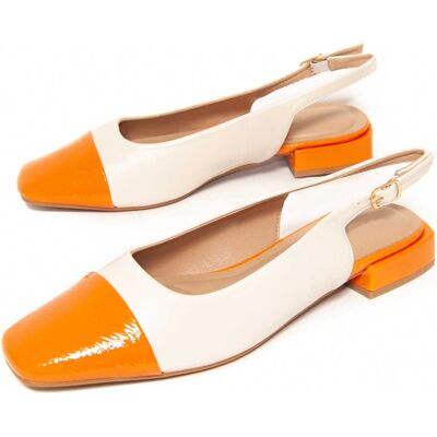 Montevita Ballerina Oranbail White Orange EU 37 Montevita Ballerina Oranbail White Orange EU 37