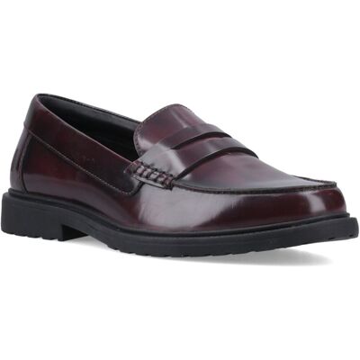 Hush Puppies Verity Slip-On Leder Damen Plüsch Loafers Rot EU 39/UK 6 Hush Puppies Verity Slip-On Leder Damen Plüsch Loafers Rot EU 39/UK 6