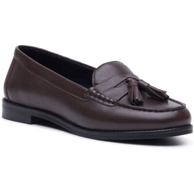 Hush Puppies Connie Leder Damen Schokoladen Slipper Schokolade EU 38 / UK 5 Hush Puppies Connie Leder Damen Schokoladen Slipper Schokolade EU 38 / UK 5