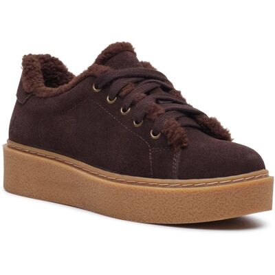 Hush Puppies Brinlee Fell Wildleder Damen BRAUNE Turnschuhe Braun EU 40,5 / UK 7 Hush Puppies Brinlee Fell Wildleder Damen BRAUNE Turnschuhe Braun EU 40,5 / UK 7