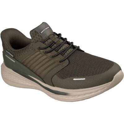 Skechers Slade Luther Herren Sneakers in Olivgrün aus Synthetik / Mesh Olive EU 46 / UK 11 Skechers Slade Luther Herren Sneakers in Olivgrün aus Synthetik / Mesh Olive EU 46 / UK 11
