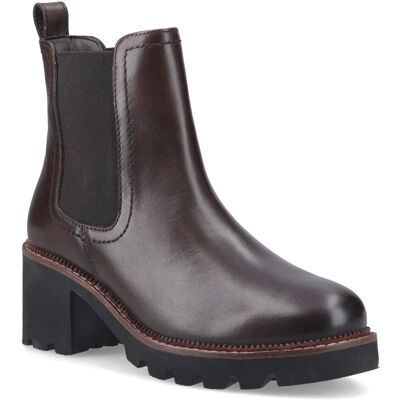 Hush Puppies Gaia Leder Damen Schokoladenfarbene Absatz Chelsea Stiefel Schokolade EU 40,5 / UK 7 Hush Puppies Gaia Leder Damen Schokoladenfarbene Absatz Chelsea Stiefel Schokolade EU 40,5 / UK 7