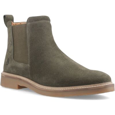 Hush Puppies Gareth Chelsea Leder Herren Khaki Stiefel Khaki EU 43 / UK 9 Hush Puppies Gareth Chelsea Leder Herren Khaki Stiefel Khaki EU 43 / UK 9